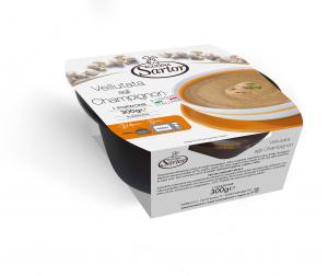 CREAM OF CHAMPIGNON MUSHROOMS IN BOWL